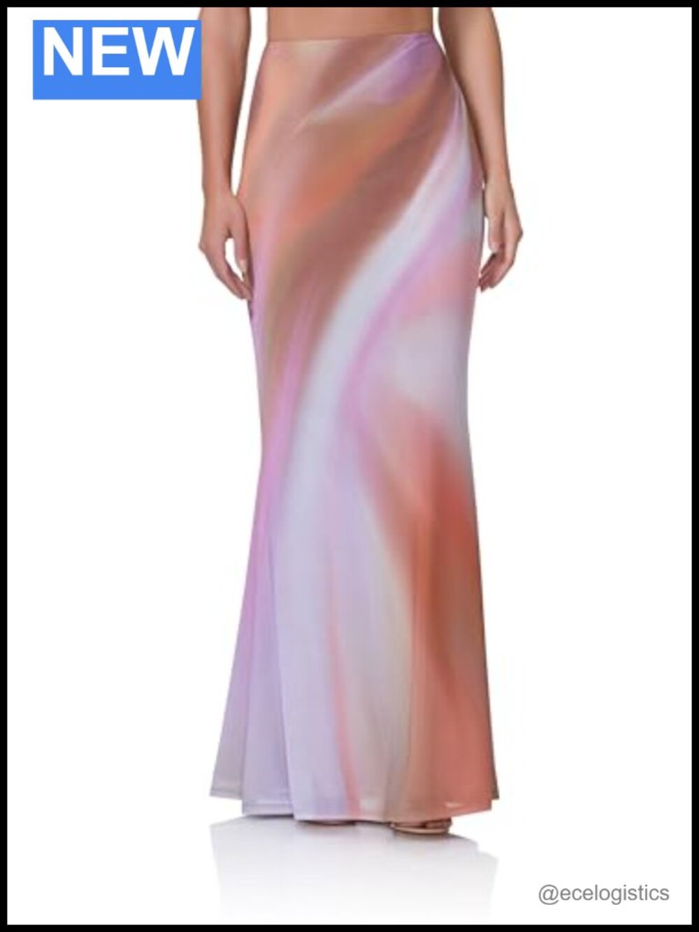 High Waist Bodycon Mermaid Maxi Skirt Lightweight Mesh